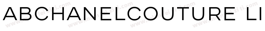 ABChanelCouture Light字体转换